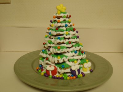 made a gingerbread tree