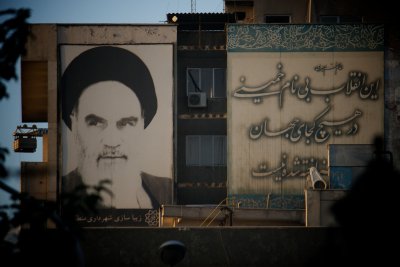 It's difficult to get away from the old Ayatollah Khomeini in Iran - his and his successor's images are everywhere!