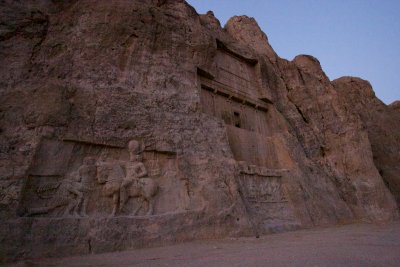 Tombs cut into cliff face at Naqsh-e Rostam