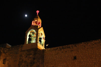 The Church of the Nativity at night