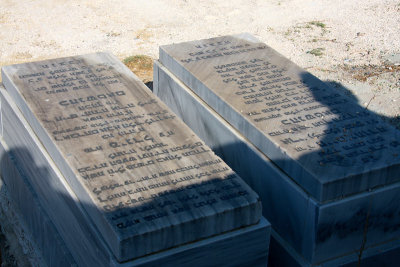 New graves at Jewish cemetery