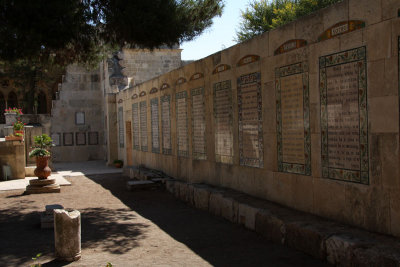 Plaques of the Lord's Prayer in 62 different languages