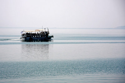 A boat at the Sea of Galilee
