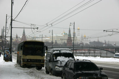 Winter view to the Kremlin