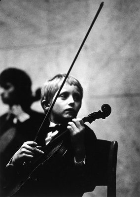 Boy with violin 1973