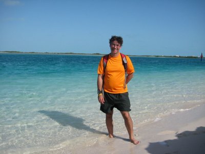 Rich and beach at tip of leeward