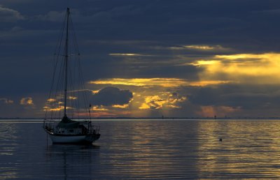 Storm Clouds & Yatch