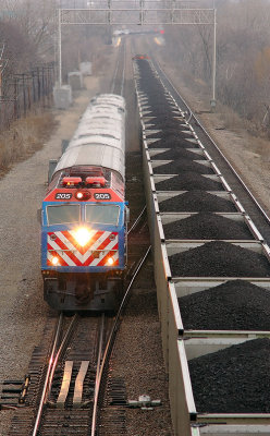 Metra 205 on Train 1231
