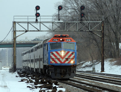 Metra 214 on Train 1231