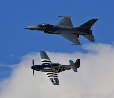 F16 and P51D