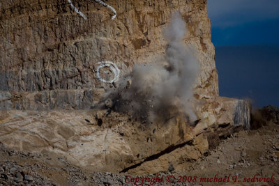 Close-Up of Blasting at Crazy Horse site