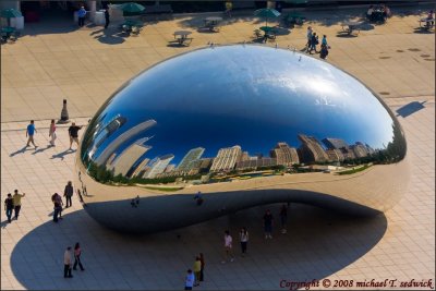 Sky View of The Bean