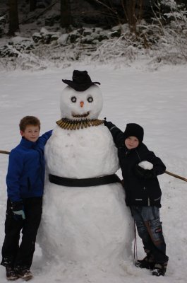Snowman with my kids