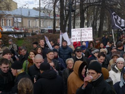At demonstration at Pushkin Square Oct 23 10