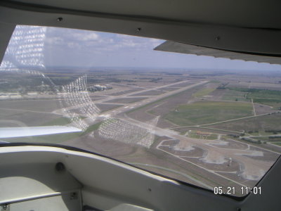 Departing AR Regional-Parking for B-52s on the right
