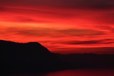 sunset red