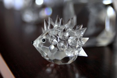 Glass hedgehog