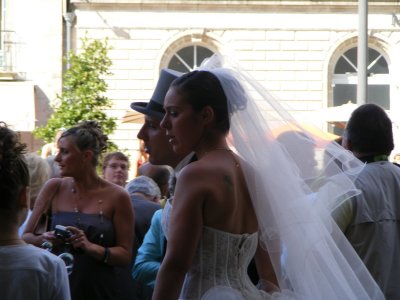happy days!!. wedding at the cathedral in Quimper Brittany