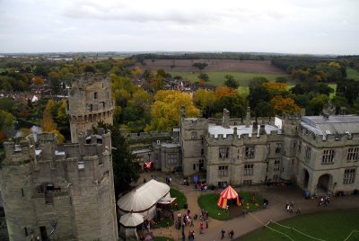 looking down on the castle