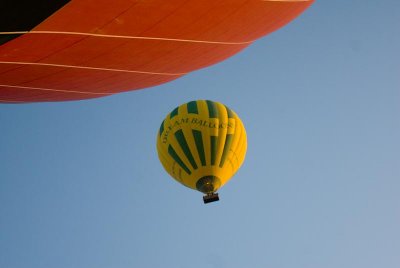 Hot air ballooning over Thebes