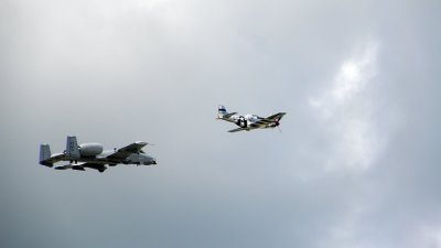 USAF Heritage Flight: A-10 Thunderbolt and P-51 Mustang