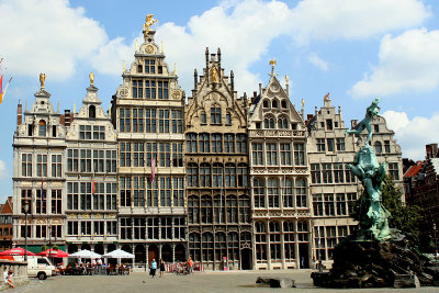 Patrician facades in Antwerp