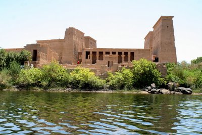 Approaching Philae Island by boat