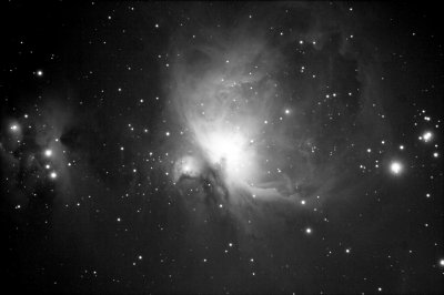 Orion Nebula in B&W