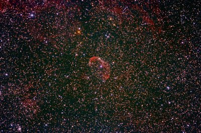 Crescent Nebula / NGC 6888 / LBN203 Wide field