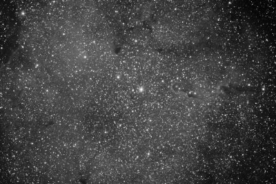 Elephants Trunk Nebula / IC 1396 monochrome