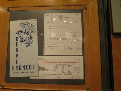 Denver Broncos display