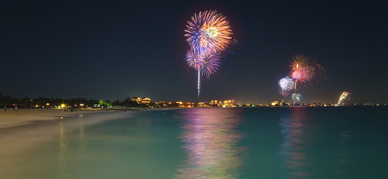 Fireworks over Grace Bay