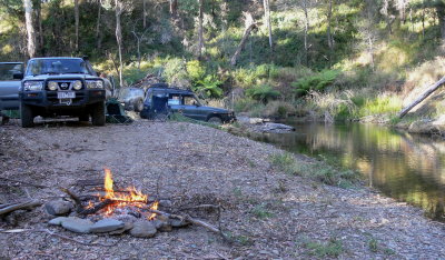 Camp on Aberfeldy River