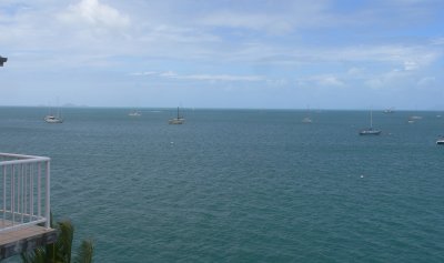 view from room at coral Sea Resort, Airlie Beach