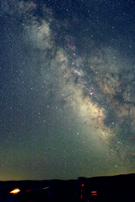 Southern Milky Way, Ken in forground