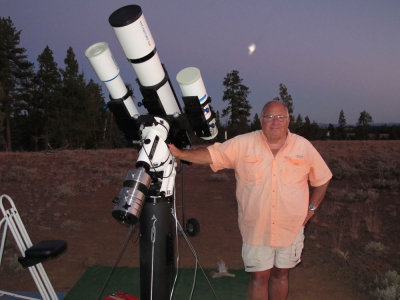 Mark Burns and his AP900 mount with AP & Takahashi refractors