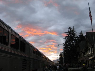 Sunrise at the Amtrak Station
