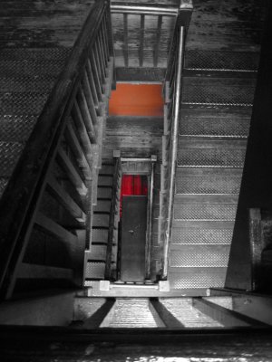 Staircase with Red