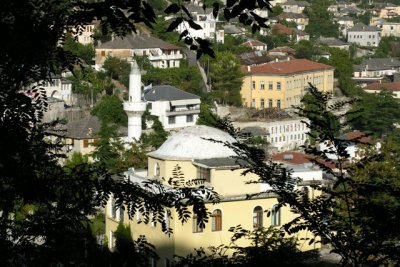 Town centre, view from the Castle