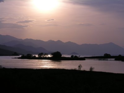 Sunset on Shkodra Lake
