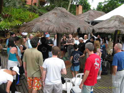 Entrega do presente de aniversrio do Rafa