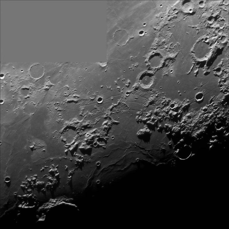 Rimae Hippalus, Ramsden, Agatharchides & Hesiodus 06-Jan-09 22:00UT