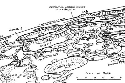 Previous potential LCROSS Impact site - Faustini, Ewen Whitaker's map