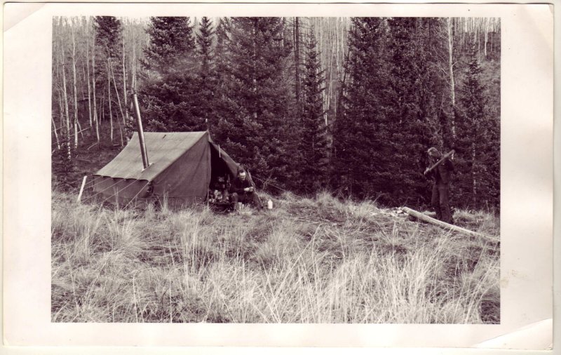 Oct62-Sweetwater Hunting Camp Charles & Lenard McAlary, Fred Shelton. Walcott, Colo