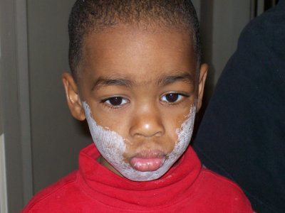Look at my white beard.