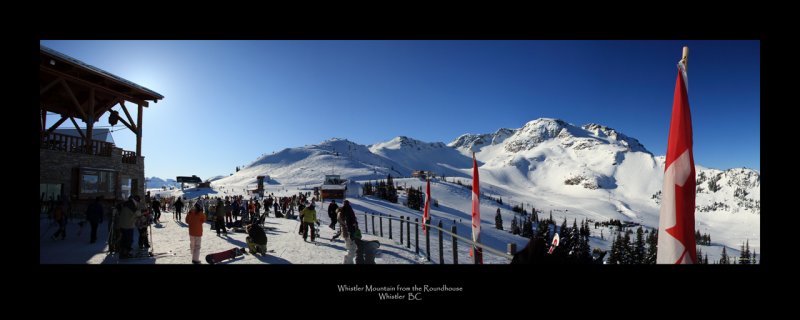 Whistler Mountain from the Roundhouse Lodge