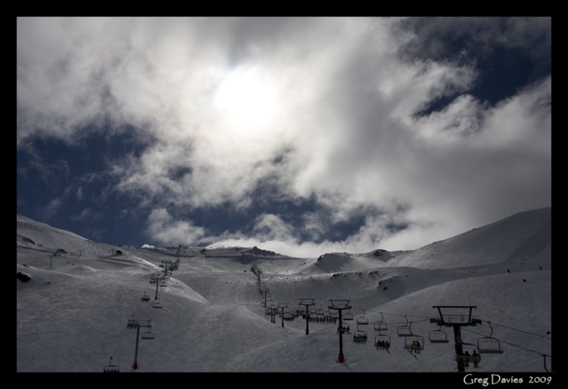 View up Mt Hutt