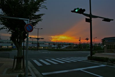 Summer Sunset @ Tenri Station