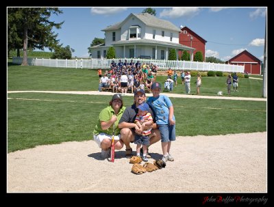 On the mound at Field of Dreams