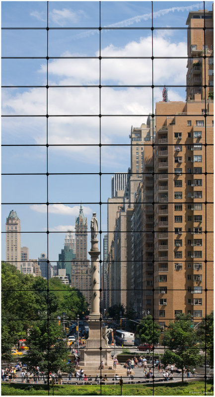 Columbus Circle Blue Sky